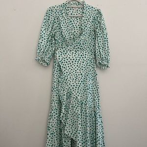 Rebecca Taylor Green and White Dress